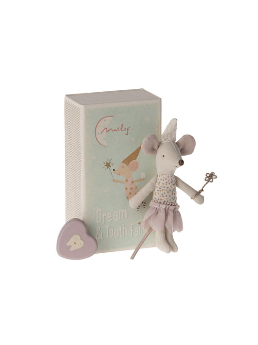 Maileg Little Sister Tooth Fairy Mouse in Matchbox