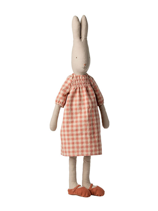 Maileg Rabbit Size 5 with Checkered Dress