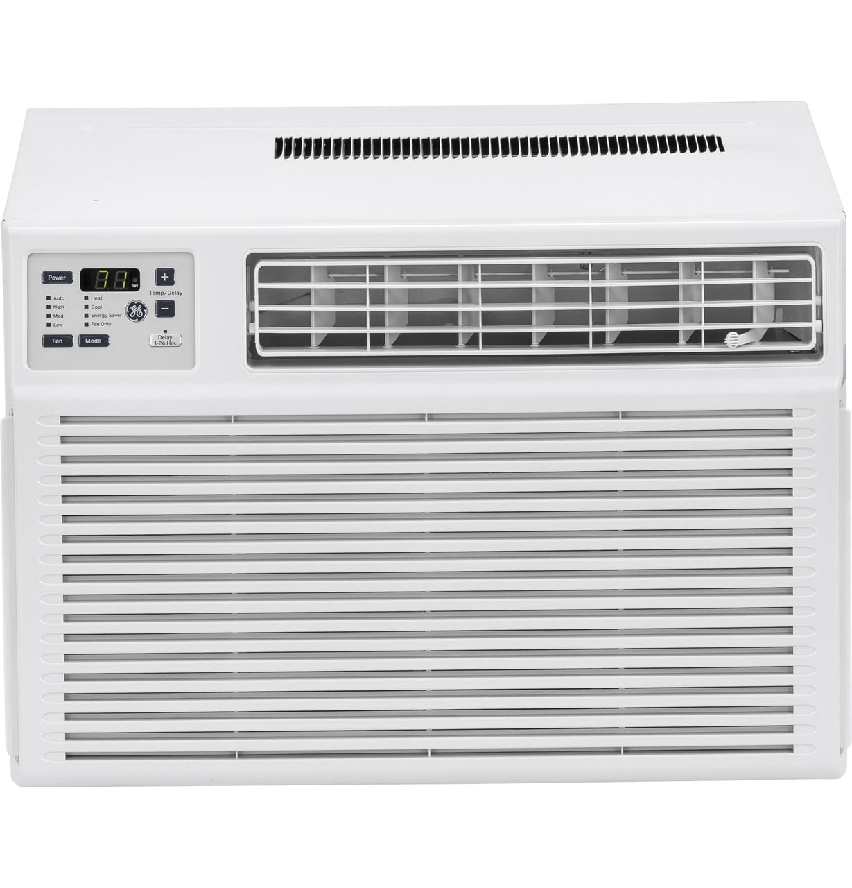 Restored GE 11.800 BTU 230V Window Air Conditioner with Heat & Remote. White