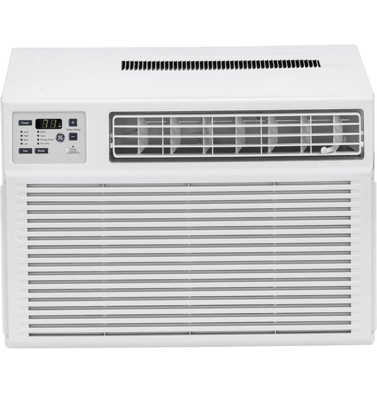 Restored GE 11.800 BTU 230V Window Air Conditioner with Heat & Remote. White