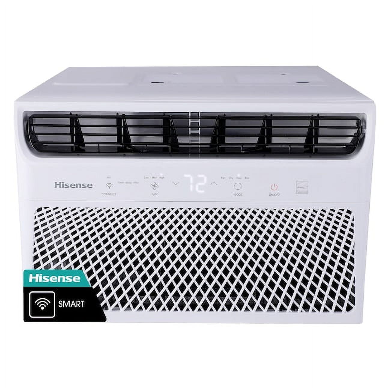 Restored Hisense 8000 BTU SACC Wifi Connected Energy Star Window Air Conditioner. White