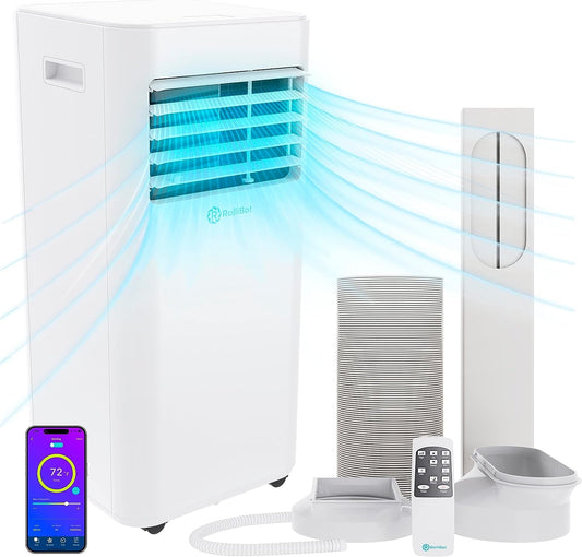 Rollicool Portable Air Conditioner 10000 BTU. Standing AC Unit with DIY Window Kit