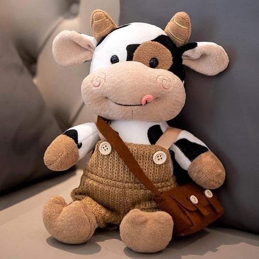 Kawaii Milk Cow Plush Doll Cute Simulation Cattle