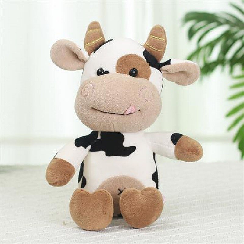 Kawaii Milk Cow Plush Doll Cute Simulation Cattle