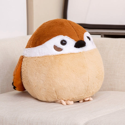 Cute Sparrow Crow Plush Toy Fat Doll Pillow Soft