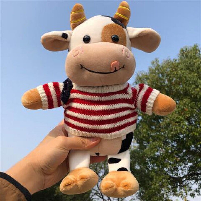 Kawaii Milk Cow Plush Doll Cute Simulation Cattle