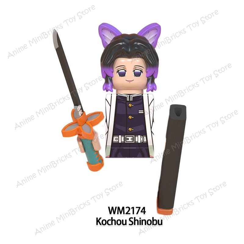 Demon Slayer Anime Series Mugen Train WM6116 Tanjirou Nezuko Giyuu Kyoujurou Figures Heads Building Blocks Creative Toys For Kid - YourStore