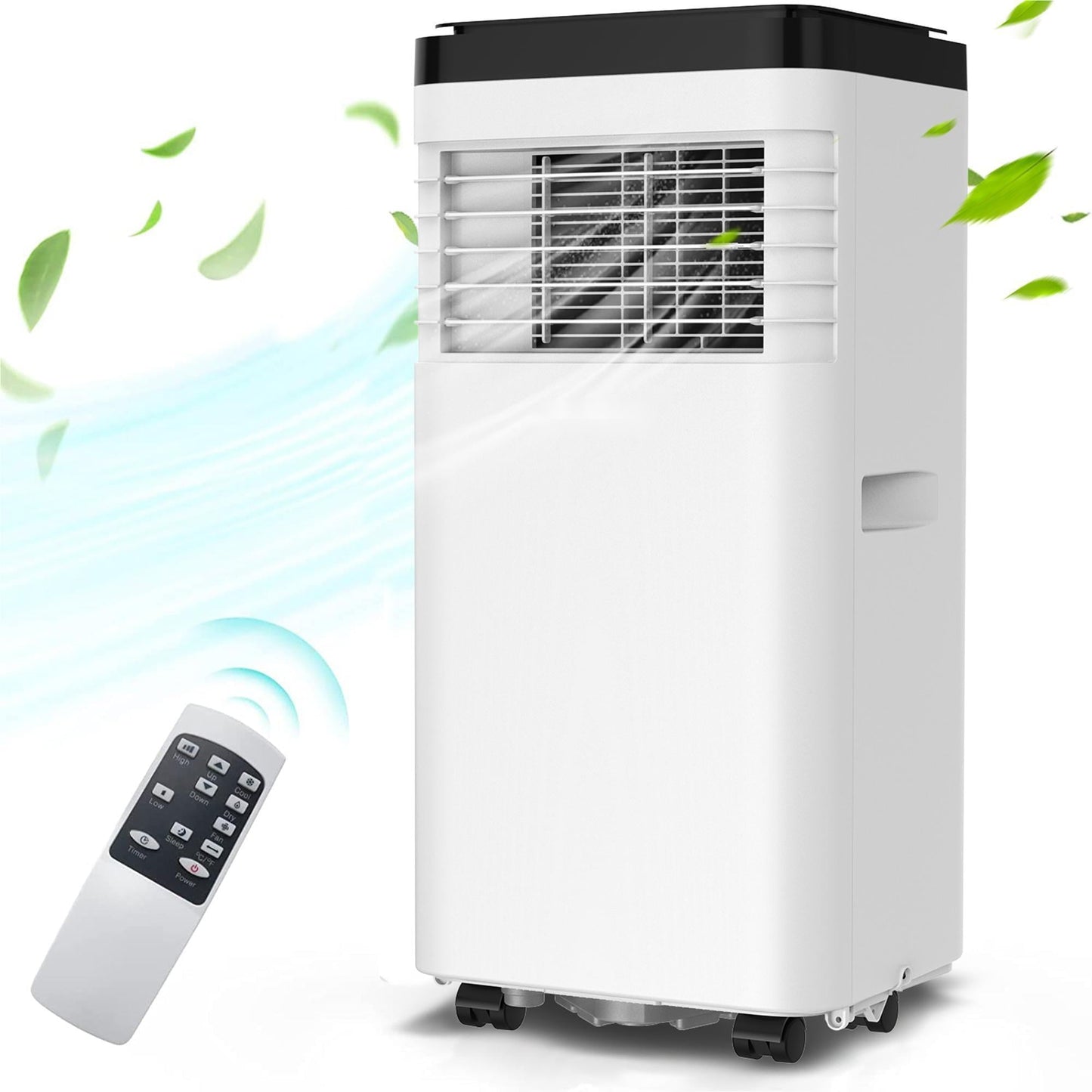 Vebreda 8.000 BTU Portable Air Conditioner with Comfort Sense Remote and Window Kit. White