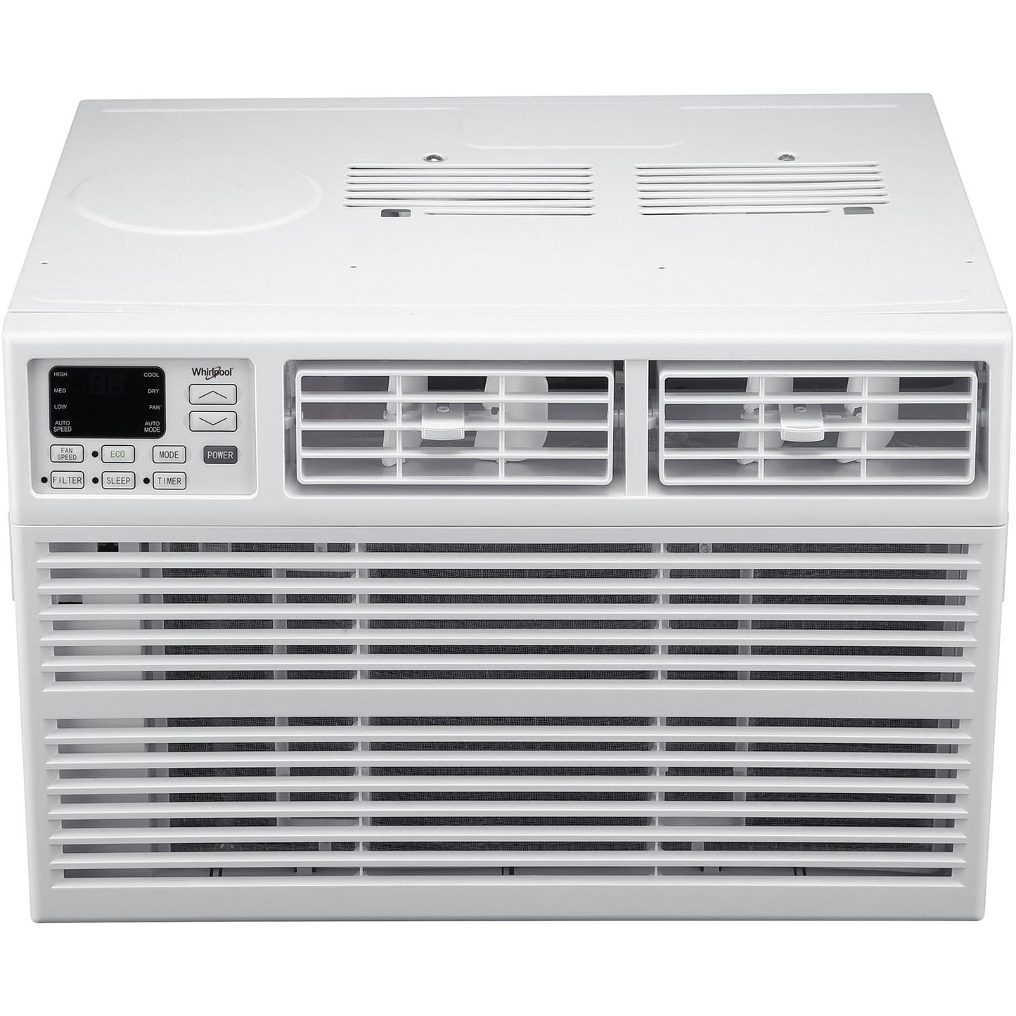 Whirlpool 12.000 BTU 115-V 550 Sq.Ft Window Air Conditioner with Remote. White. WHAW121BW