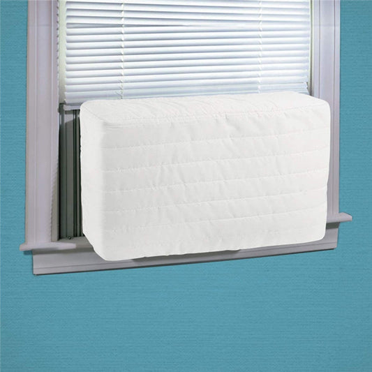 Yirtree Window Air Conditioner Cover Outdoor. Outside Window AC Unit Cover White Dust-proof Waterproof AC Cover Outdoor Window AC