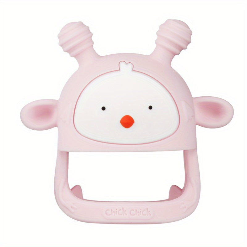 Silicone Baby Teething Toy Never Drop Infants Toys Baby Teether Infant Rattling Teether Soothing Pacifier Teething Toys For Babies 6-12 Months BPA Free (1/2 Pack)