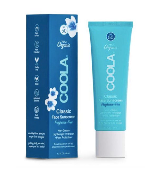 Classic Face Organic Sunscreen Lotion SPF 50-Unscented