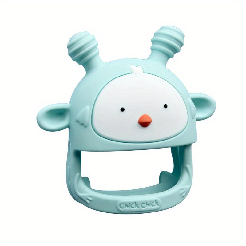 Silicone Baby Teething Toy Never Drop Infants Toys Baby Teether Infant Rattling Teether Soothing Pacifier Teething Toys For Babies 6-12 Months BPA Free (1/2 Pack)