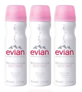 EVIAN MINERAL WATER SPRAY TRIO 3 X 1.7 OZ