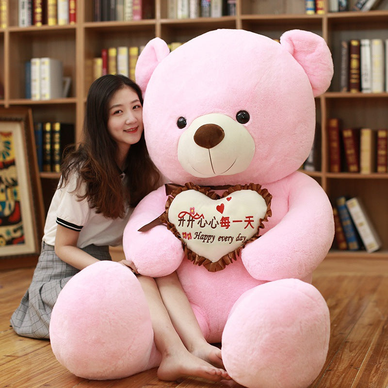 Ribbon Hug Love Bear Large Plush Toy