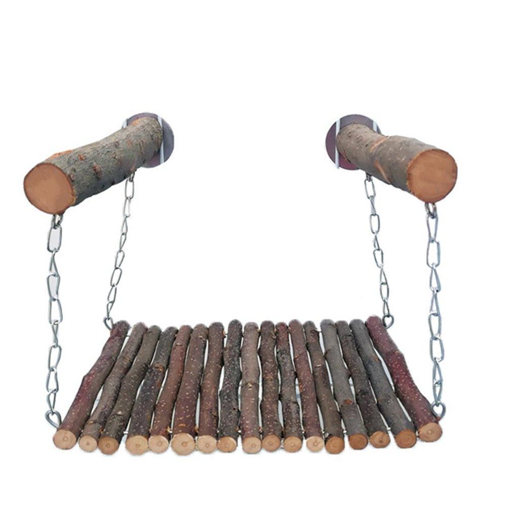 Hamster Rabbit Chinchilla Wooden Hanging Pet Toys - Animal Amity