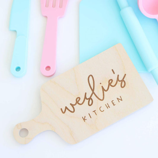 Silicone Play Kitchen Set with Personalized Cutting Board | Mermaid